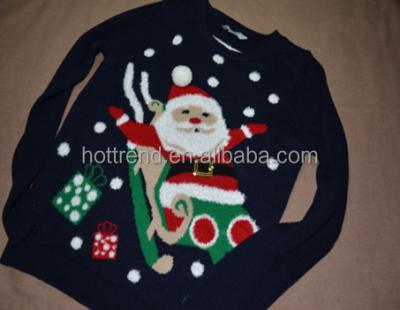 China Holiday Women Kids Men's Winter Knitted Christmas Xmas Holiday Light Sweaters for sale