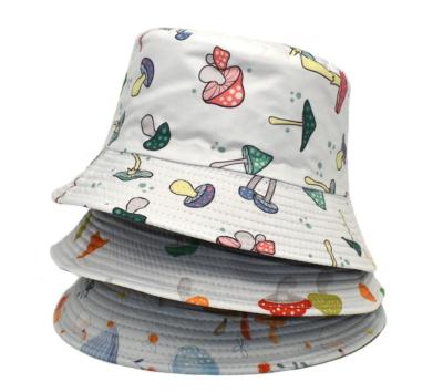 China Character Women Men's Unisex Cotton Novelty Mushroom Printed Bucket Hat for sale