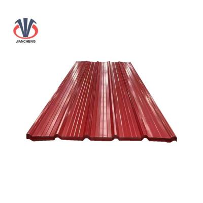 China High Quality Prepainted Price 0.5mm Thick Red Color Corrugated Container Plate Roof Sheet Galvanized Steel Roofing Sheets for sale