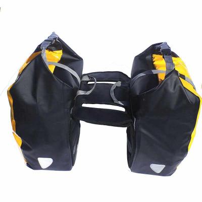 China Waterproof PVC Tarpaulin Bike Waterproof PVC Tail Pack Bicycle Light Bag Rear Seat Bag 22L for sale