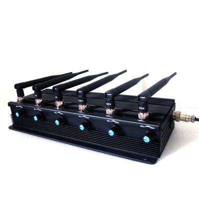 China Signal jammer | 15W High Power Adjustable 3G Mobile Phone VHF UHF Walkie-Talkie Jammer for sale