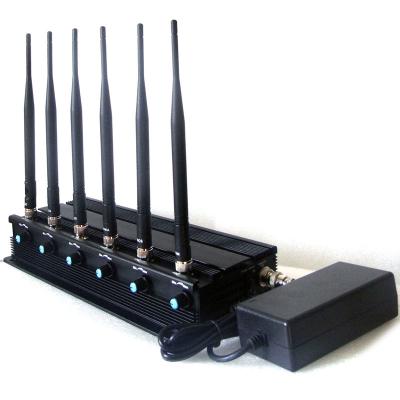 China Signal jammer | Adjustable 15W High Power Mobile Phone WiFi UHF Signal Jammer for sale