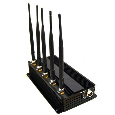 China Signal jammer | 15W High Power 5 Antenna All Remote Control Jammer for sale