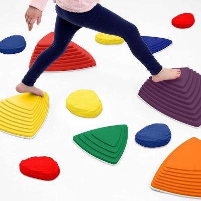 China Improve Balance Kids Education Toys Outdoor and Indoor Garden Balance Training Progression Stones for Kids for sale