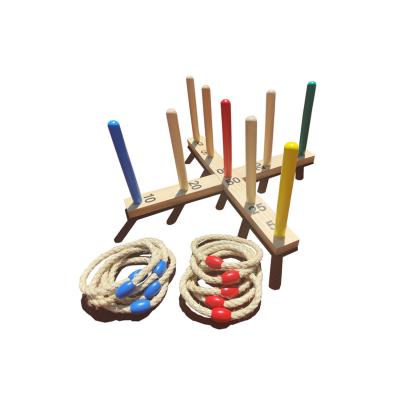 China Cross Rings Ring Toss Games Large Pine Wood OEM Outdoor Wooden Yard Set for Kids and Adults for sale