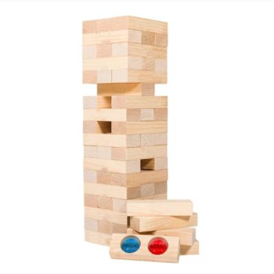 China Jumbo Pine Wood Building Blocks Set Toy Giant Timber Tumbling Tower for sale