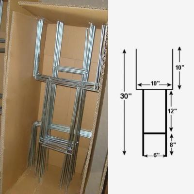 China Advertising h-stake / heavy duty stakes for customgarden marker signs / heavy duty yard sign stake for sale