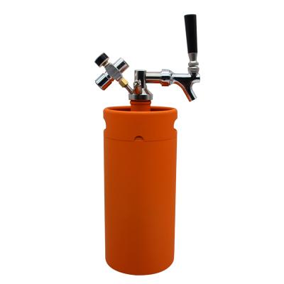 China Food grade ss304 and 3.6L plastic orange color ss304 beer keg drink dispenser for sale