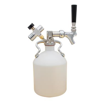 China Food grade ss304 and 2L plastic white color ss304 ring beer keg drink dispenser for sale