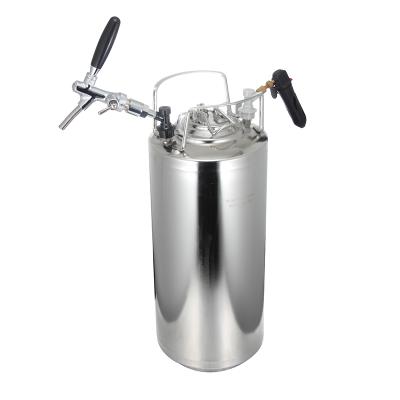 China Beer Ball Lock Cornelius Barrel with Gas Regulator Adapter and Tap Tap for Beer Cola Soda Beverage Storage Barrel Drop System Kit for sale