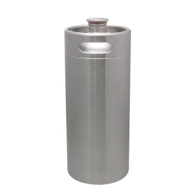 China Beer house brew beer keg shaker 4L large stainless steel beer keg bottle shaker for wine brew pot screw lid 2L 3.6L 4L 5L 8L 10L keg for sale