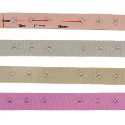 China Factory Wholesale 26 Colors 18x18x36 Viable Snaps Tape Hot Sale Snap Button Tape for sale