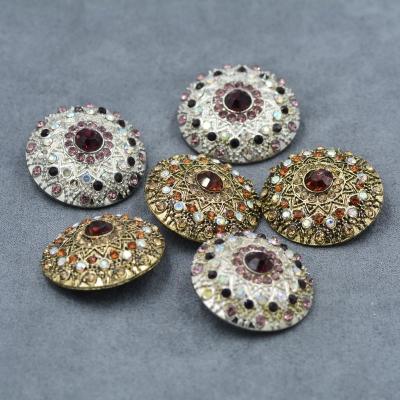 China Other 44L 28MM Ethnic Ditch Coat Sweater Cuff Style Rhinestone Buttons for sale