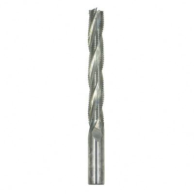 China Carbide Tideway Factory Price Three Flutes Solid Carbide Compression Roughing Bit Helicoidal Fresa For Cutting Plywood for sale