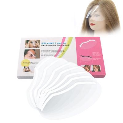 China GlamorDove Lightweight 50pcs, 100pcs/pack Disposable Plastic Face Shield Face Mask For Microblading Permanent Makeup Hair Cutting for sale