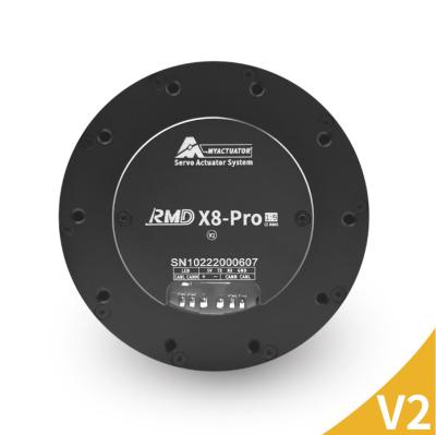 China RMD-X8 pro 1:9 waterproof V2, brushless DC servo motor, trigger system, 24v-48v, 35n. m, planetary gearbox, robot arm. for sale