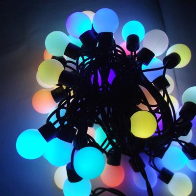 China Indoor 5M 50LED RGB ball string light slow quick flash led string light multicolor for sale