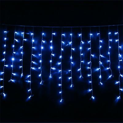 China Pretty Custom 5m Length CE PSE Approved IP44/IP67 Waterproof LED Curtain Light PVC Cable Christmas Icicle String Light for sale