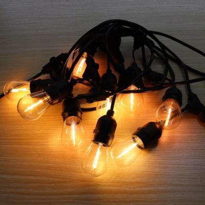 China Festoon light Dimmable indoor outdoor 5m 10 bulbs S14 1W 2W led sting light 230V for sale