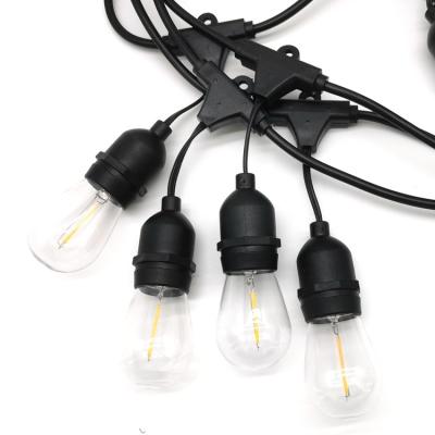 China Festoon light Linkable dimmable LED E27 garland S14 vintage bulbs string for wedding party decoration lighting for sale