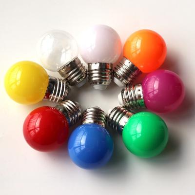 China Hotel Party Decoration 1W 2W 3W Plastic Globe G45 LED Bulb for sale