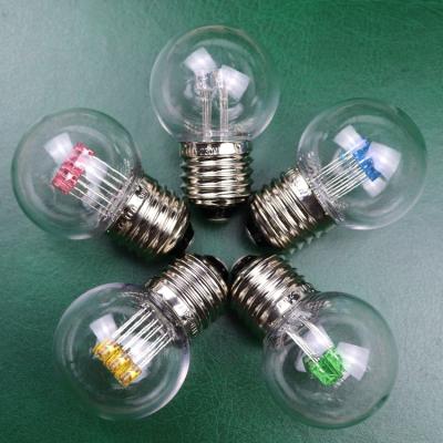 China Luxury 220V/110V 1W 2200K Soft Warm White Party Wedding Festival Decoration LED G45 Bulbs Lamp for sale