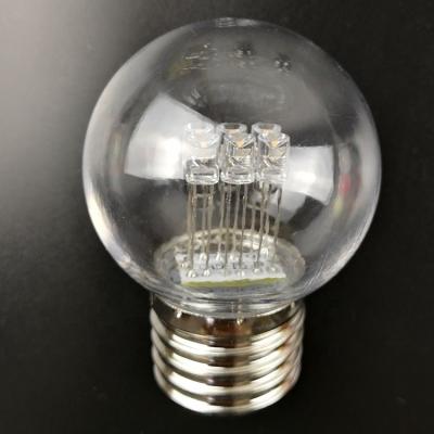 China Party decoration Hot sale to Netherlands IP65 LED lamp 1Watt Warm White  E27 Fitting for sale