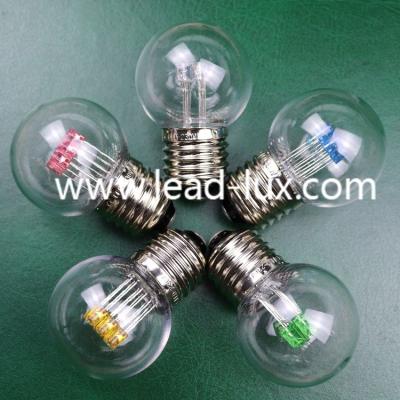 China Garden 1W PC Material LED Golf Ball Lamp ES BC Fitting Red Green Blue Pink Color for sale