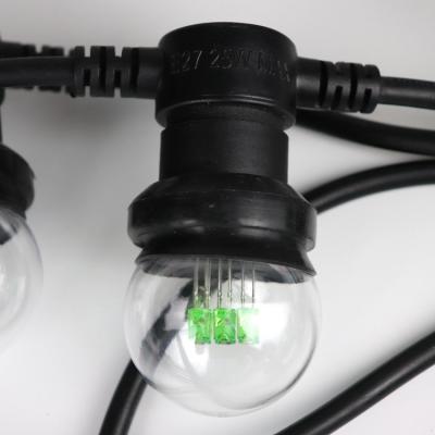 China Luxury Coloured plastic 1W globe G45 diode LED lamp festoon light bulb for holiday decoration for sale