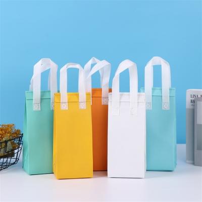 China Wholesale waterproof single fresh catering beverage portable thickened aluminum foil insulation nonwoven bag for sale