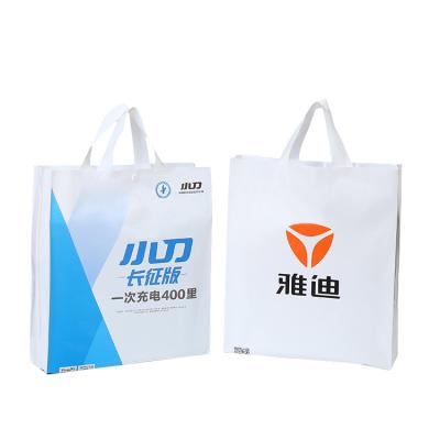 China Recyclable Plastic Pe Tote Buckle Soft Handle Shopping Bag With Custom Printing Logo for sale