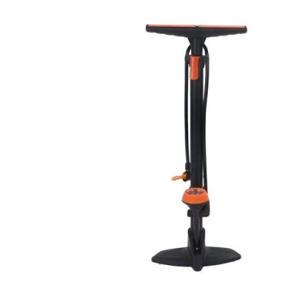 China Best quality low price bicycle floor pump steel selling cycle pump parts with gauge bicycle pump for sale