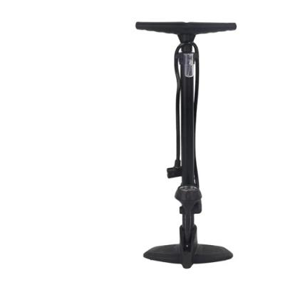 China Best quality low price bicycle floor pump steel selling cycle pump parts with gauge bicycle pump for sale