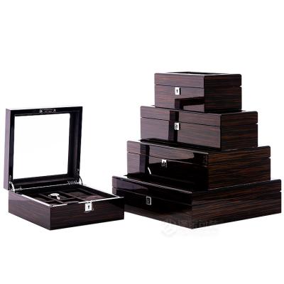 China Wooden Watch Packaging Watch Storage Display Jewelry Watch Box Engraved Can Be Customized Printing Logo Business Watch Box Case Six Sorts for sale