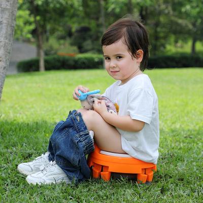 China Portable 3-in-1 Travel Go Portable Folding Potty Training Toilet Seat For Toddler Boys And Girls for sale