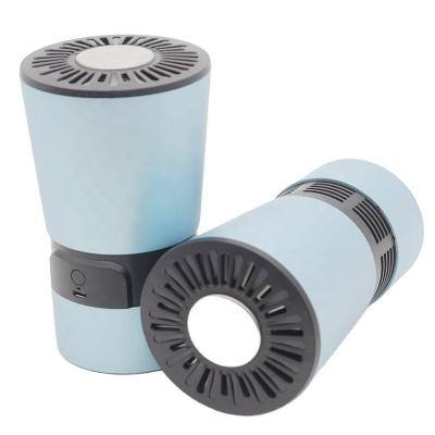 China Detachable Design Car Air Purifier Mini Portable Ionizer Smokeless Cup Holder Car Cigarette Ashtrays for sale