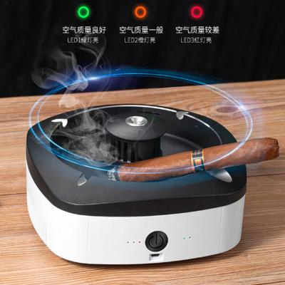 China Electric Cigar Lighter Included Portable Multifunctional Aroma Diffuser Negative Ion Purifier HEPA Filter Air Purifier Ashtray for sale