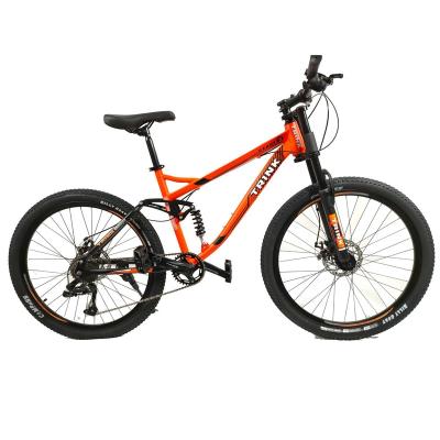 China Full suspension mtb soft-tail steel frame 9 speed bicicleta 26 inch mountainbike mountain bike mtb bike for adult for sale