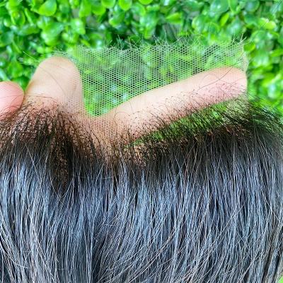 China Silky Straight Small Knots HD 13*4 Virgin Human Hair 14inch~22inch Frontal Raw Cuticle Aligned Virgin Hair For Women HD Color Thin Swiss Lace Headband for sale