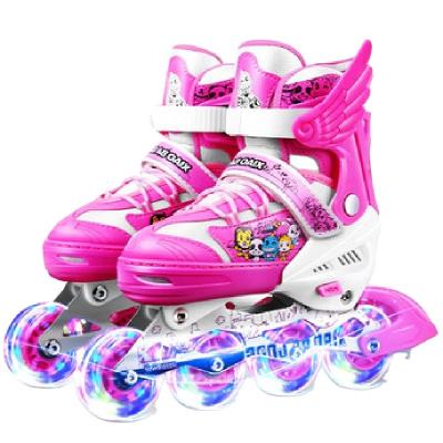 China Hot Selling PP Factory New Design Adjustable Inline Roller Skates For Kids for sale