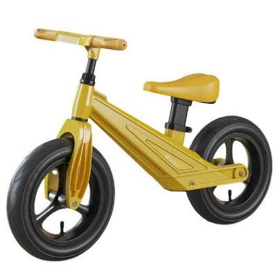 China Street Aluminum Alloy Integrated Body Kids Balance Bike Without Pedal Slide Toddler Bike With Two 12inch Wheels for sale