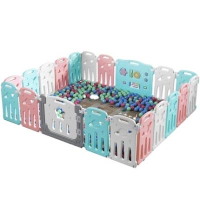 China Indoor Toys 2020 Environmentally Friendly Foldable Widely Used Indoor Portable Safety Baby Playpen Plastic Fences for sale