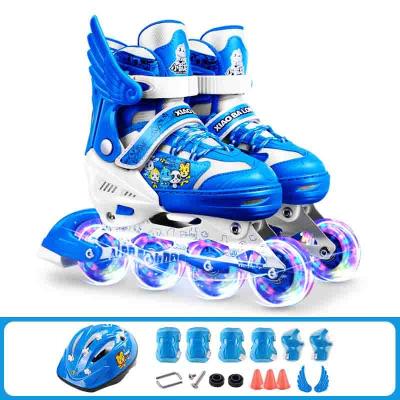 China PU Roller Skate Integrated Skate For Kid Child Outdoor Shoes Customized Logo PU Wheels With Snap Fixed Size Kids And Adults for sale