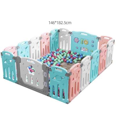 China Indoor Plastic Baby Playpen Fence Playground Fence Kids Safe Material for sale