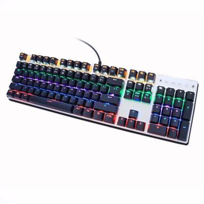 China Mechanical Keyboard PC Game Gaming Keybord Mechanic Teclado Gamer USB RGB Machanical Mecanico Keys Custom 87 Metal Panel/ABS Panel for sale