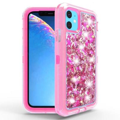 China New Design Glitter Phone Case Liquid Glitter Phonecase Shockproof Custom Mobile Cell Phone Cover for sale