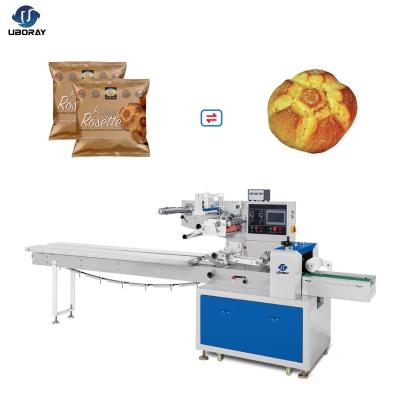 China Horizontal Food Stick Biscuit Package Flow Croissant Bread Stick Packing Machine for sale