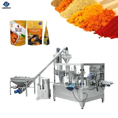 China Food zipper bag chillies turmeric powder doypack pouch packing machine milk coffee spice packaging machine for sale