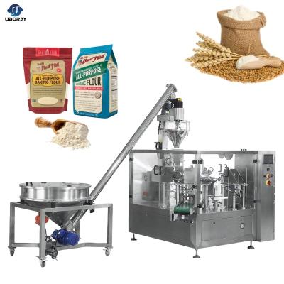 China Multifunctional Food Packing Machine Pouch Stand Up Flour Powder Premade Bag Packaging Machine for sale