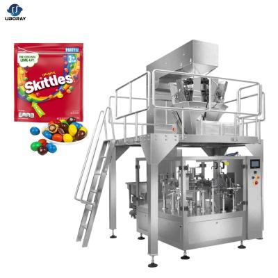 China Fully automatic small premade 1kg food bag doypack pouch granular salt sugar packing machine for sale